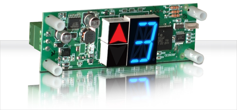 Picture of 1" Single Character / Dual Direction Arrows 